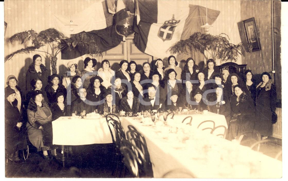 Fotografia d epoca originale 1931 VALPARAISO CILE Comitato ITALICA GENS con il console Italo CAPANNI  Foto 1