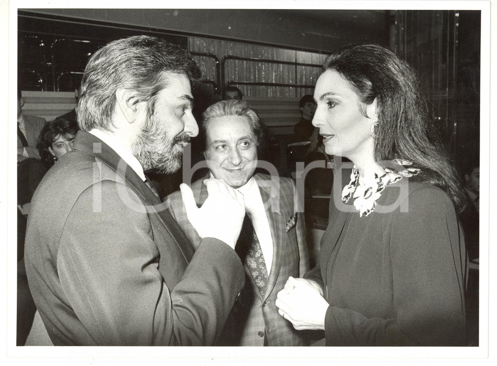 1990 ca RAI UNO - GIOCAQUIZ DIXAN Ritratto di Giovanni GORIA *Fotografia 24x18