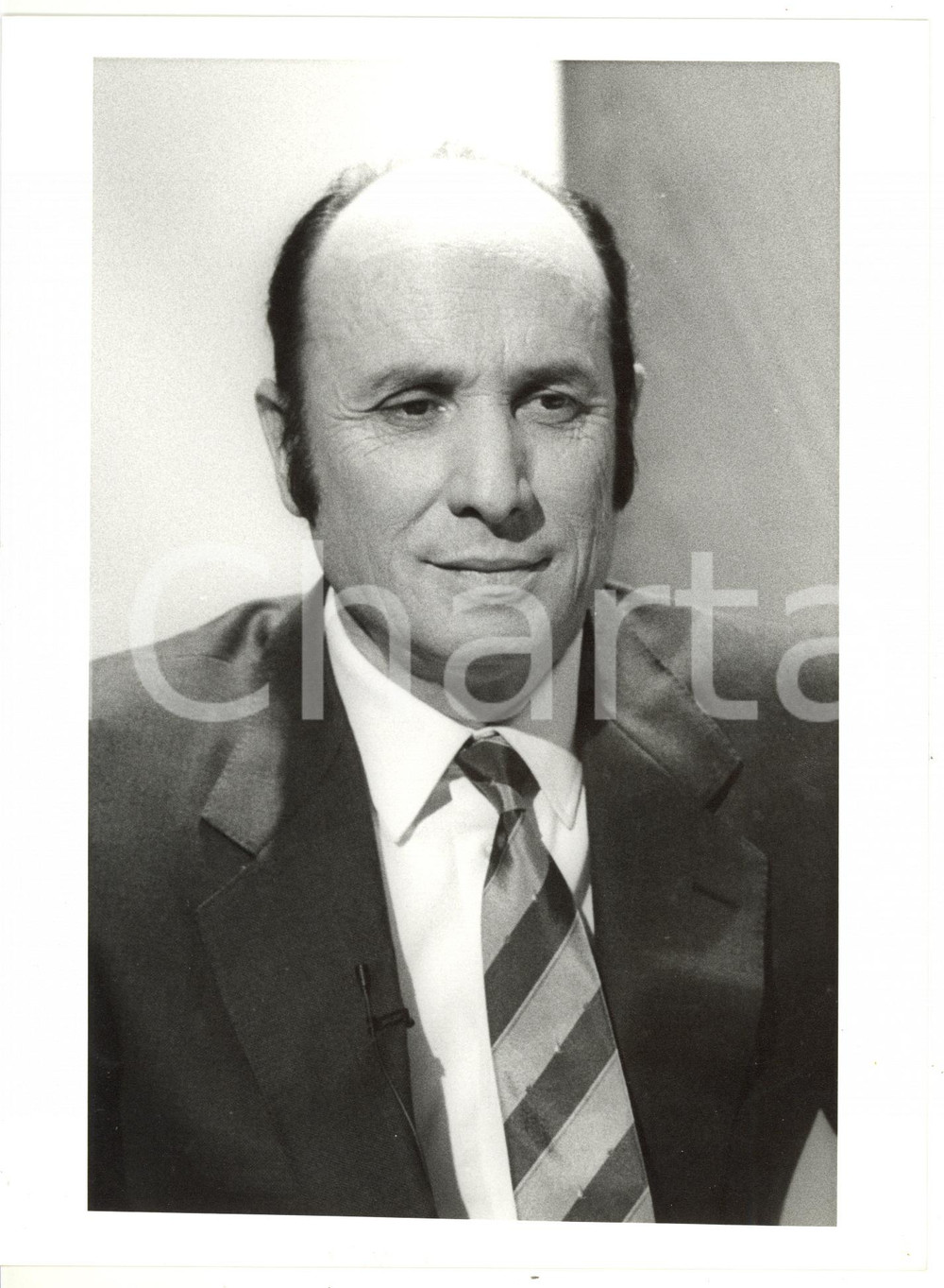 1990 ca MILANO Ritratto del giornalista Francesco ALBERONI (3) Foto 18x24 cm
