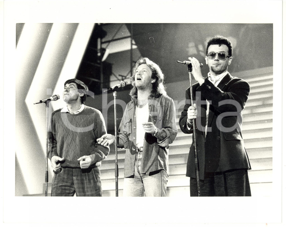 1987 FESTIVAL DI SANREMO Gianni MORANDI - Umberto TOZZI - Enrico RUGGERI 