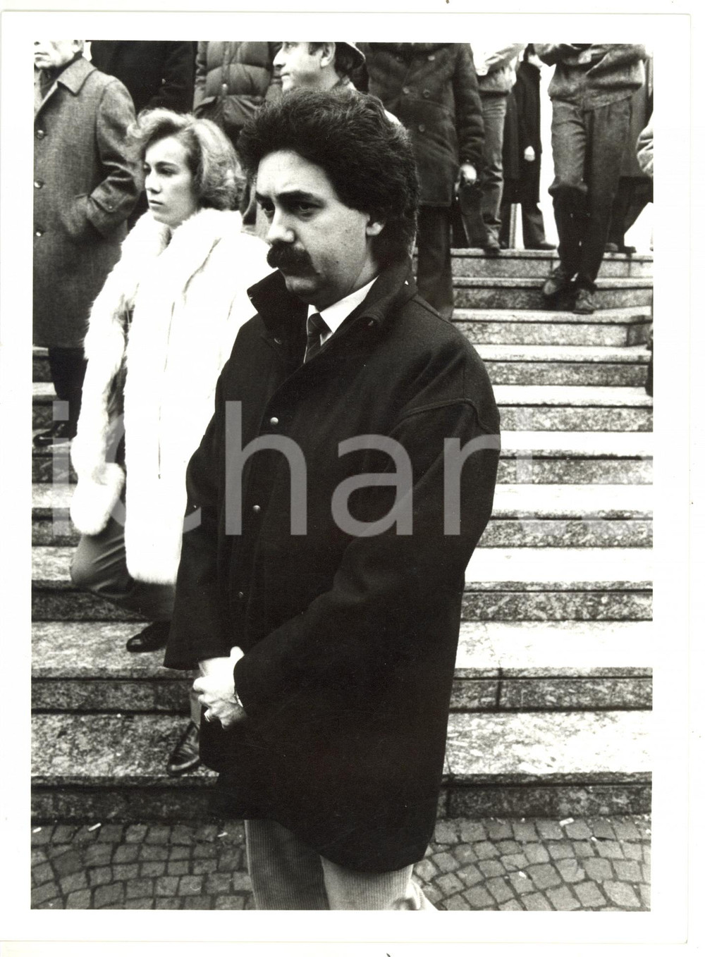 1985 ca ROMA Ritratto di Nando DALLA CHIESA - Foto 18x24 cm
