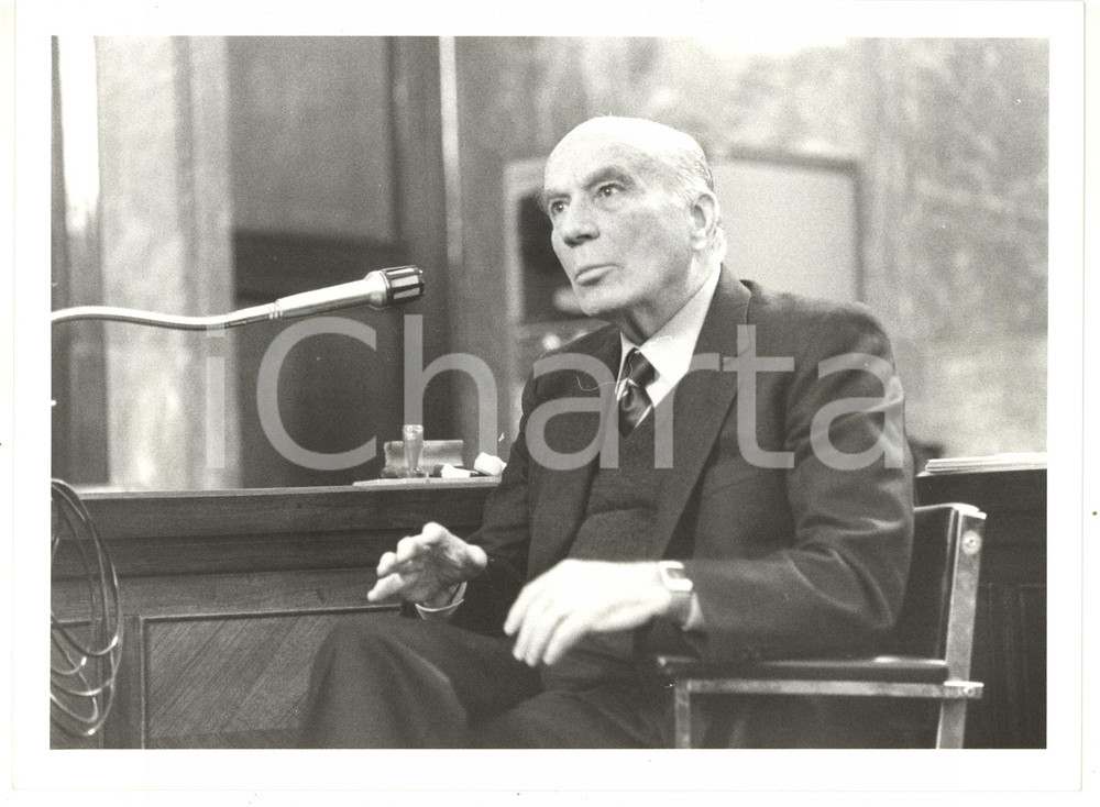 1985 ca TRIBUNALE DI MILANO Ritratto di Guido CARLI  - Fotografia 24x18 cm