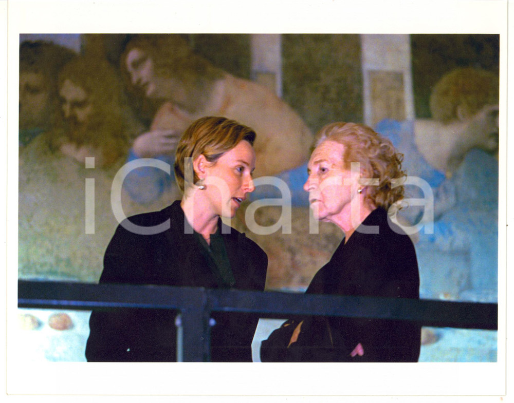 1999 MILANO Pinin BRAMBILLA restauratrice Ultima Cena con Giovanna MELANDRI
