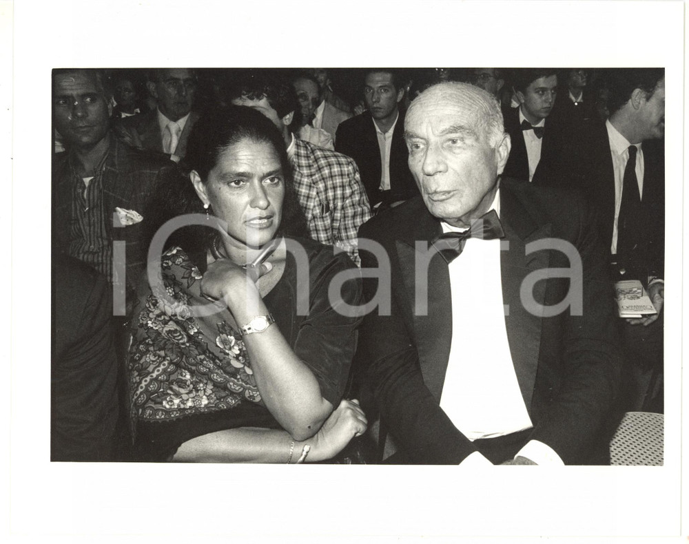 1990 ca MILANO Convegno con Ludina BARZINI e Guido CARLI *Foto 25x20 cm