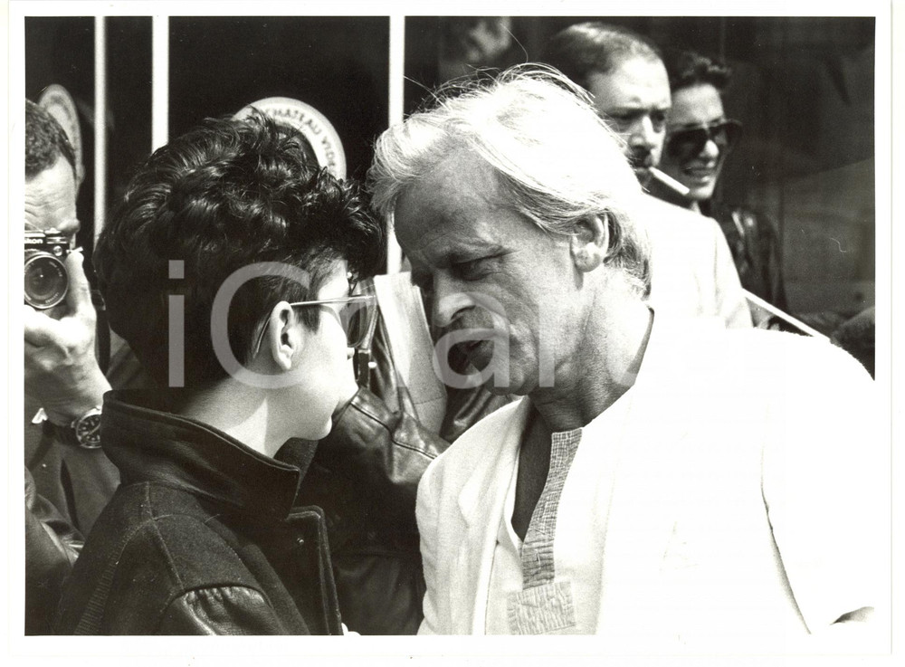 1982 CANNES Festival del Cinema - Klaus KINSKI in famiglia *Foto 24x18 cm