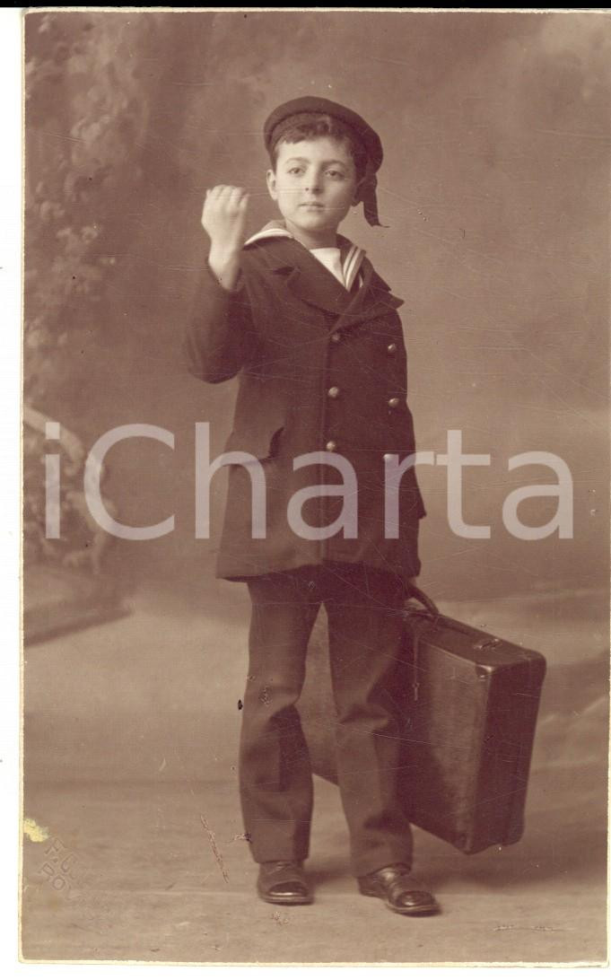 1915 LUCCA Ritratto conte Gian Battista PONCY CASALINI bambino - Foto RARA