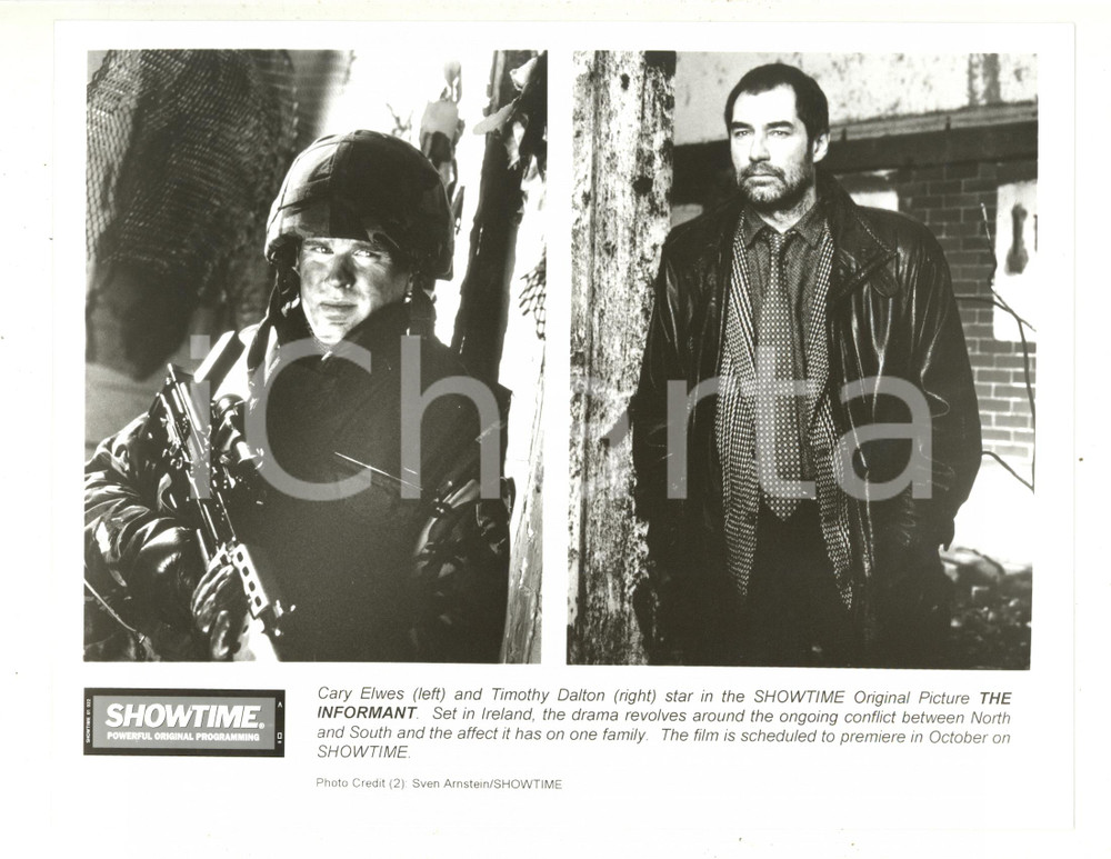 Fotografia d epoca originale 1997 CINEMA The Informant Jim McBRIDE  Cary ELWES Timothy DALTON 1 Foto 1