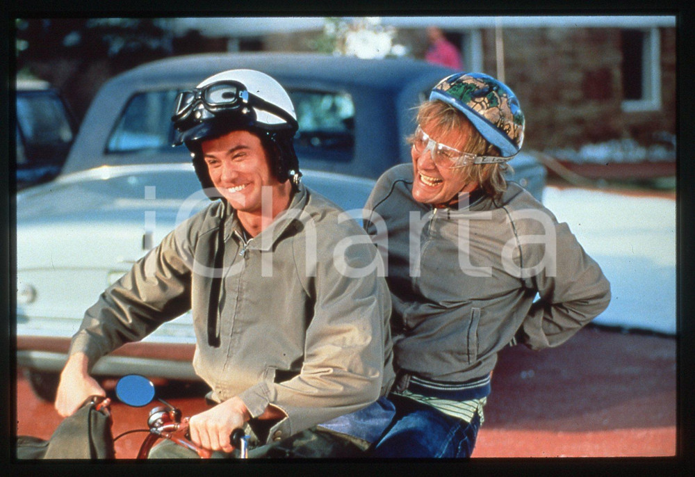 35mm vintage slide* 1994 DUMB AND DUMBER Jim CARREY Jeff DANIELS nel film