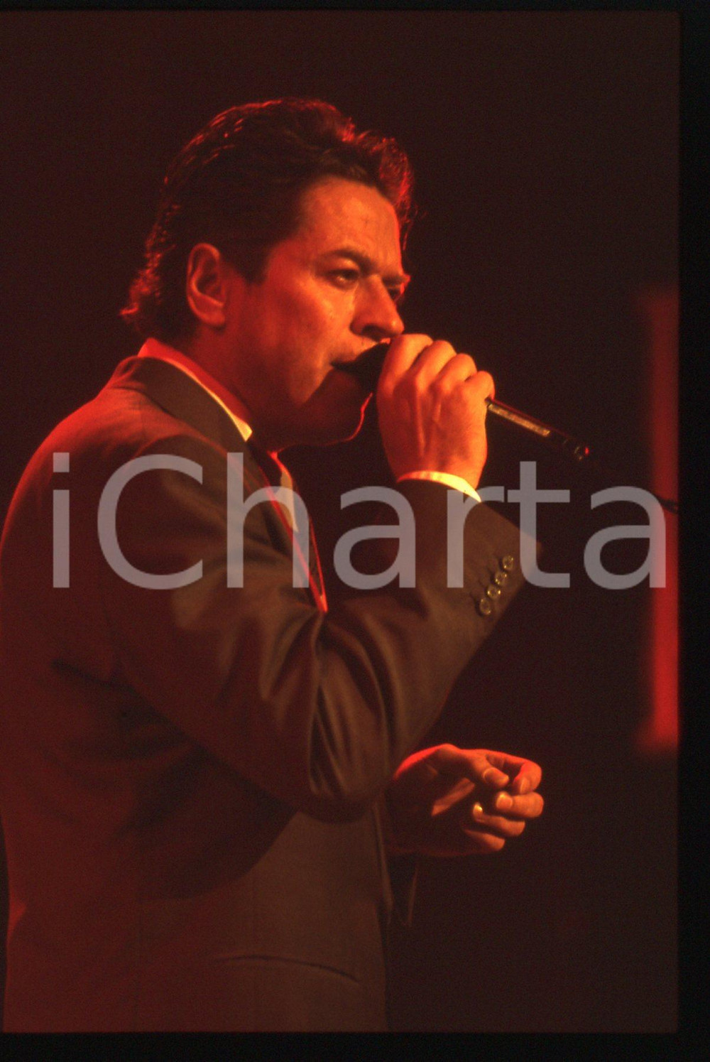 35mm vintage slide* 1990ca MUSICA Robert PALMER Ritratto del cantante (69)