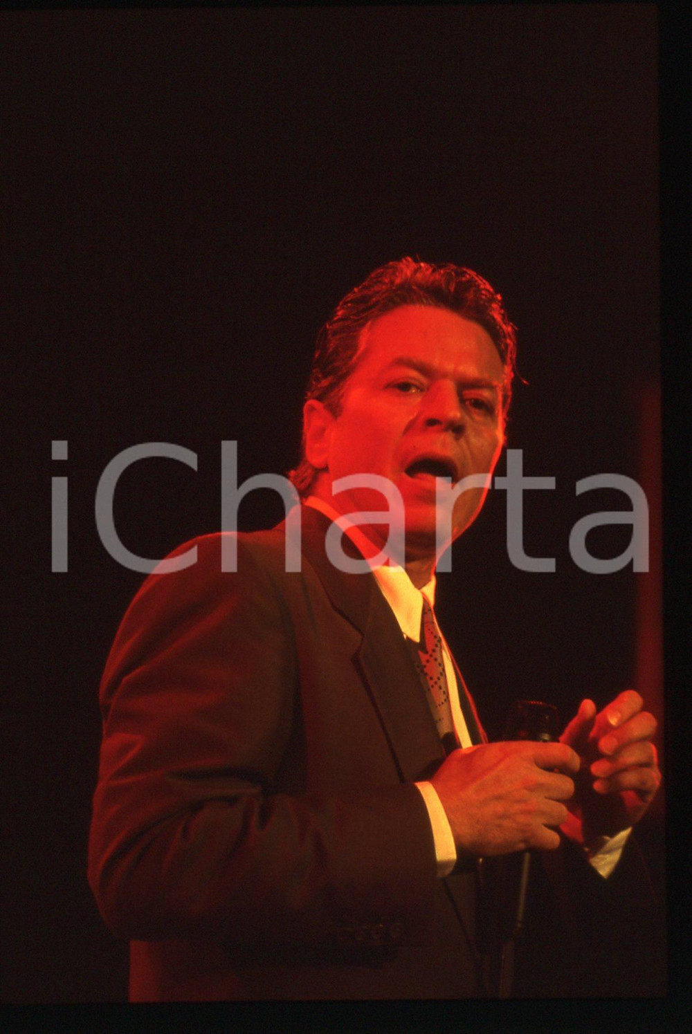 35mm vintage slide* 1990ca MUSICA Robert PALMER Ritratto del cantante (64)