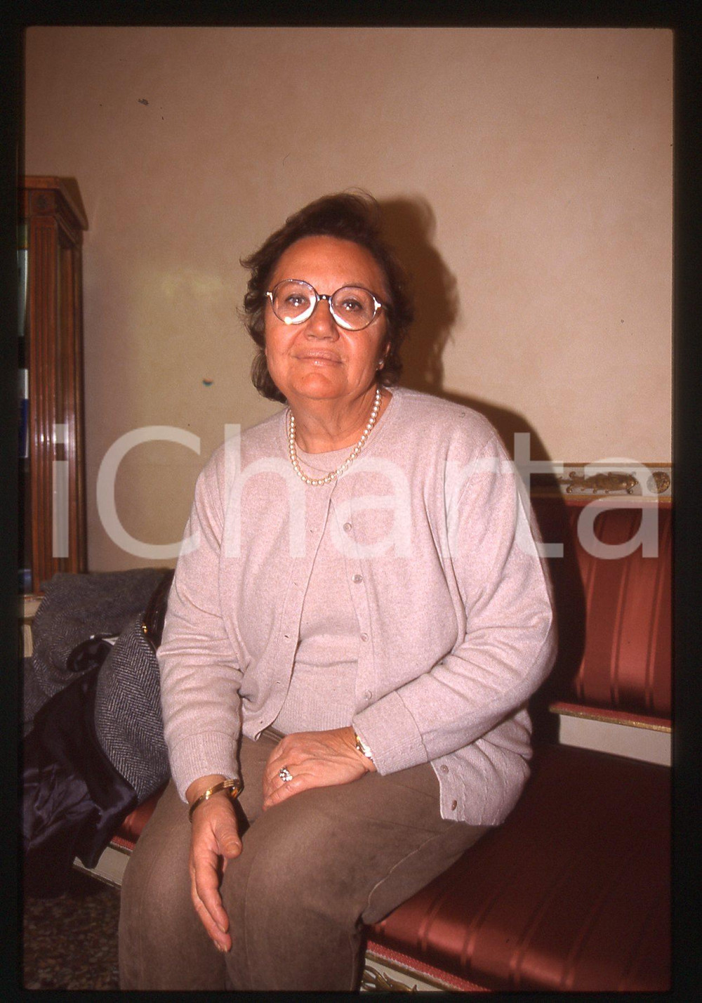 35mm vintage slide* 1990ca ITALIA COSTUME Maria VENTURI Ritratto scrittrice (3)