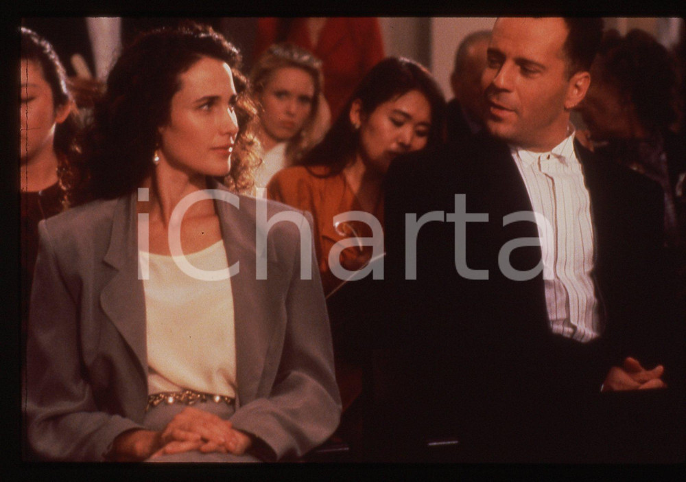 35mm vintage slide* 1991 HUDSON HAWK Bruce WILLIS Andie MACDOWELL Scena film 1