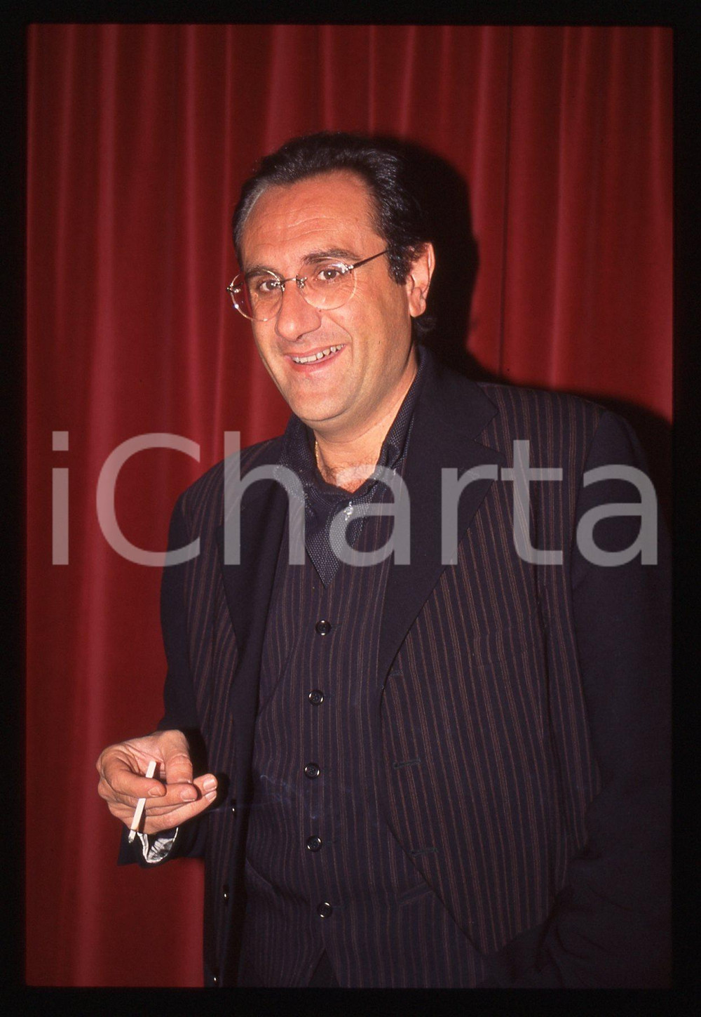 35mm vintage slide* 1997 MILANO Gino RIVIECCIO al Teatro Manzoni Ritratto (5)