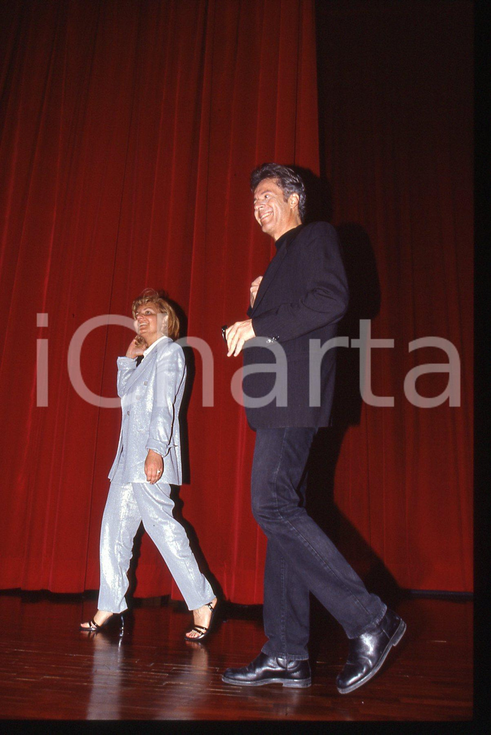 35mm vintage slide* 1998 MILANO Claudio BAGLIONI Conferenza stampa DA ME A TE 17