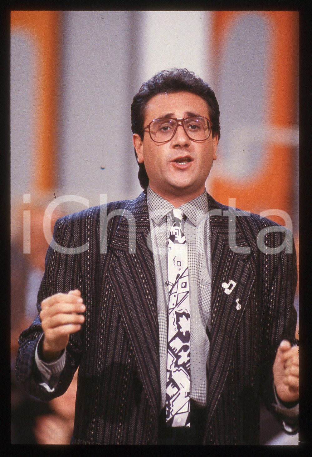 35mm vintage slide* 1990ca ITALIA COSTUME Gino RIVIECCIO Ritratto dell'attore 2