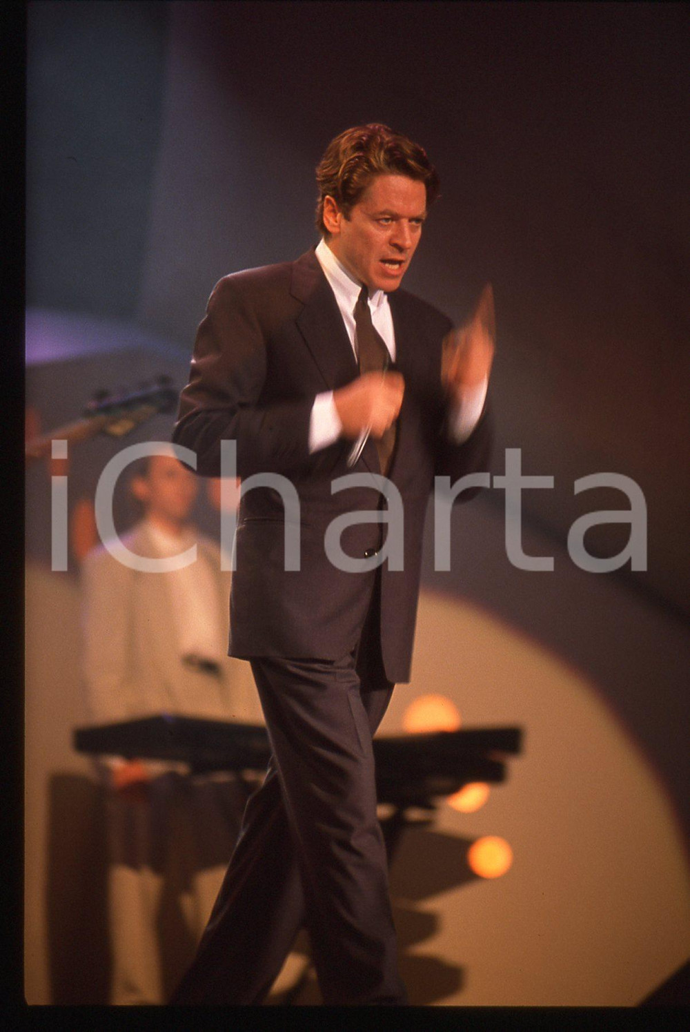 35mm vintage slide* 1989 BARI AZZURRO 89 Robert PALMER al Teatro Petruzzelli 21