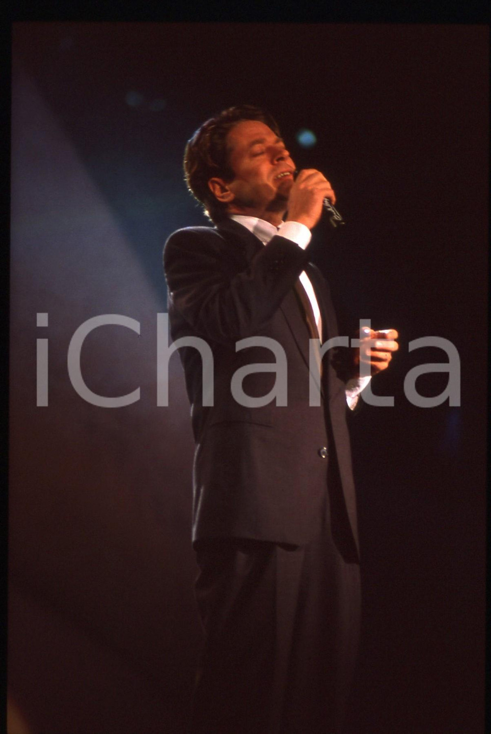 35mm vintage slide* 1989 BARI AZZURRO 89 Robert PALMER al Teatro Petruzzelli 22