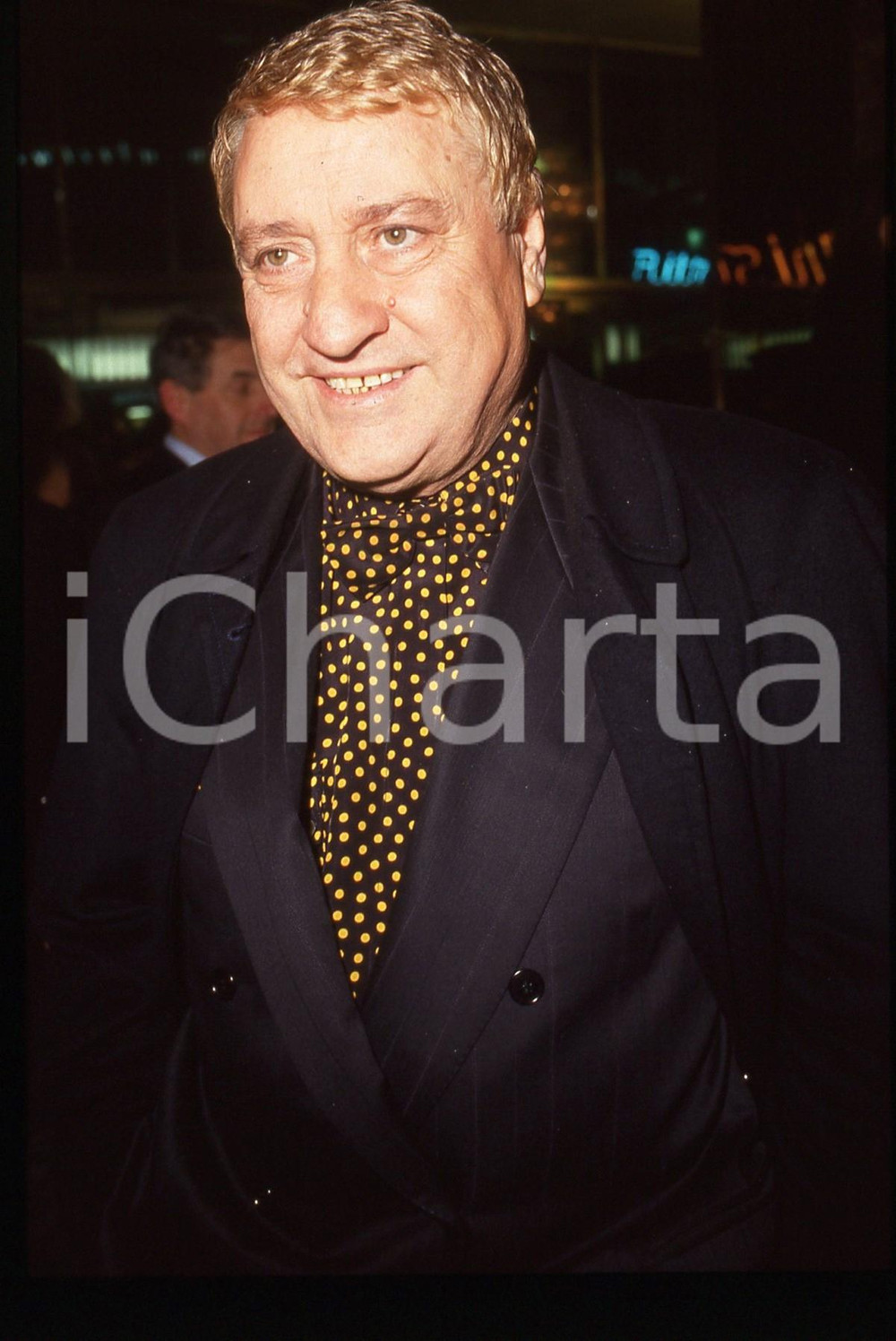 35mm vintage slide* 1990ca SANREMO Mario MEROLA Ritratto del cantante (2)