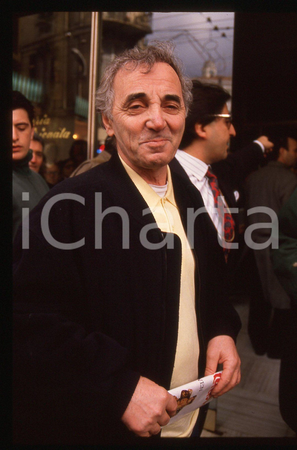 35mm vintage slide* 1989 FESTIVAL DI SANREMO Charles AZNAVOUR Ritratto (16)