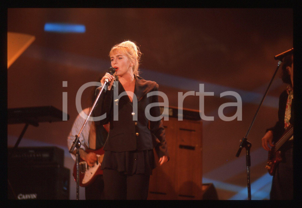 35mm vintage slide* 1990ca MUSICA Sam BROWN Ritratto della cantante (3)