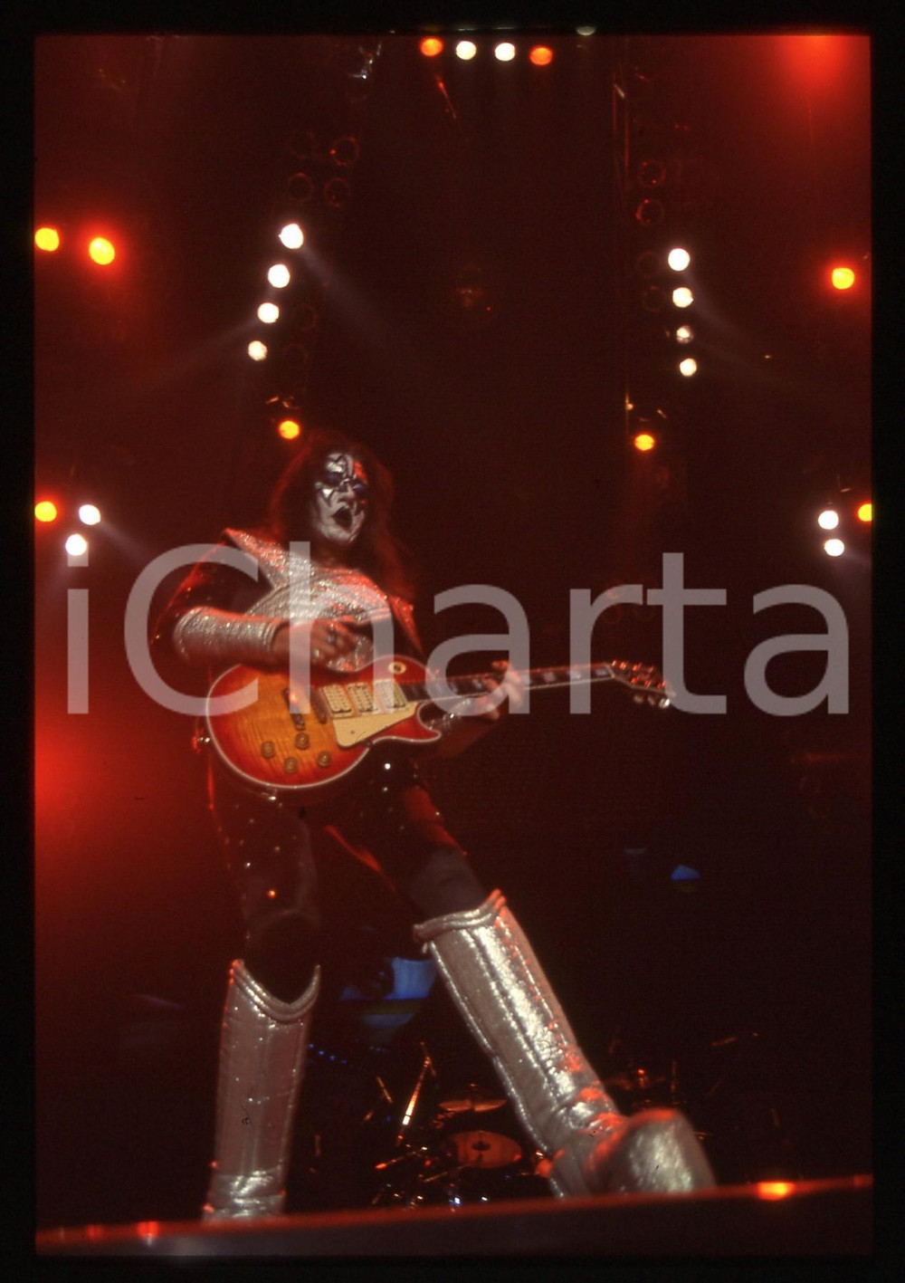 35mm vintage slide* 1999 FORUM DI ASSAGO Ace FREHLEY dei KISS in concerto (2)