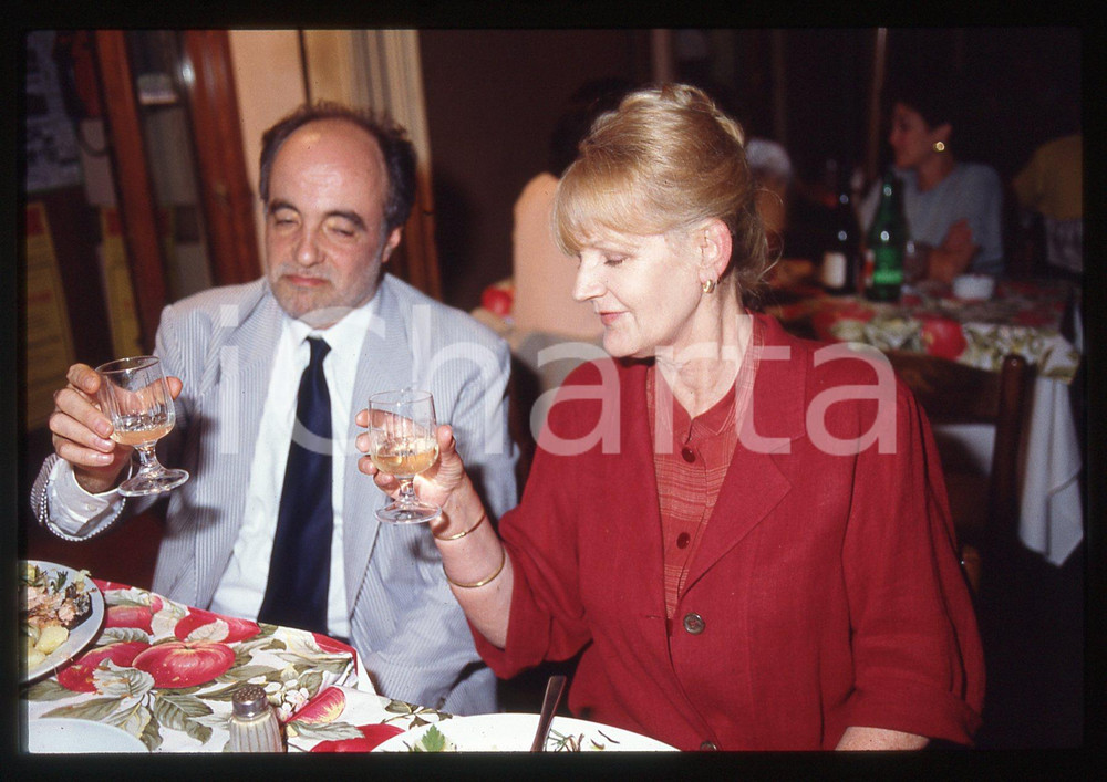 35mm vintage slide* 1995ca ROMA Manuel DE SICA al ristoRante Il Melarancio (18)