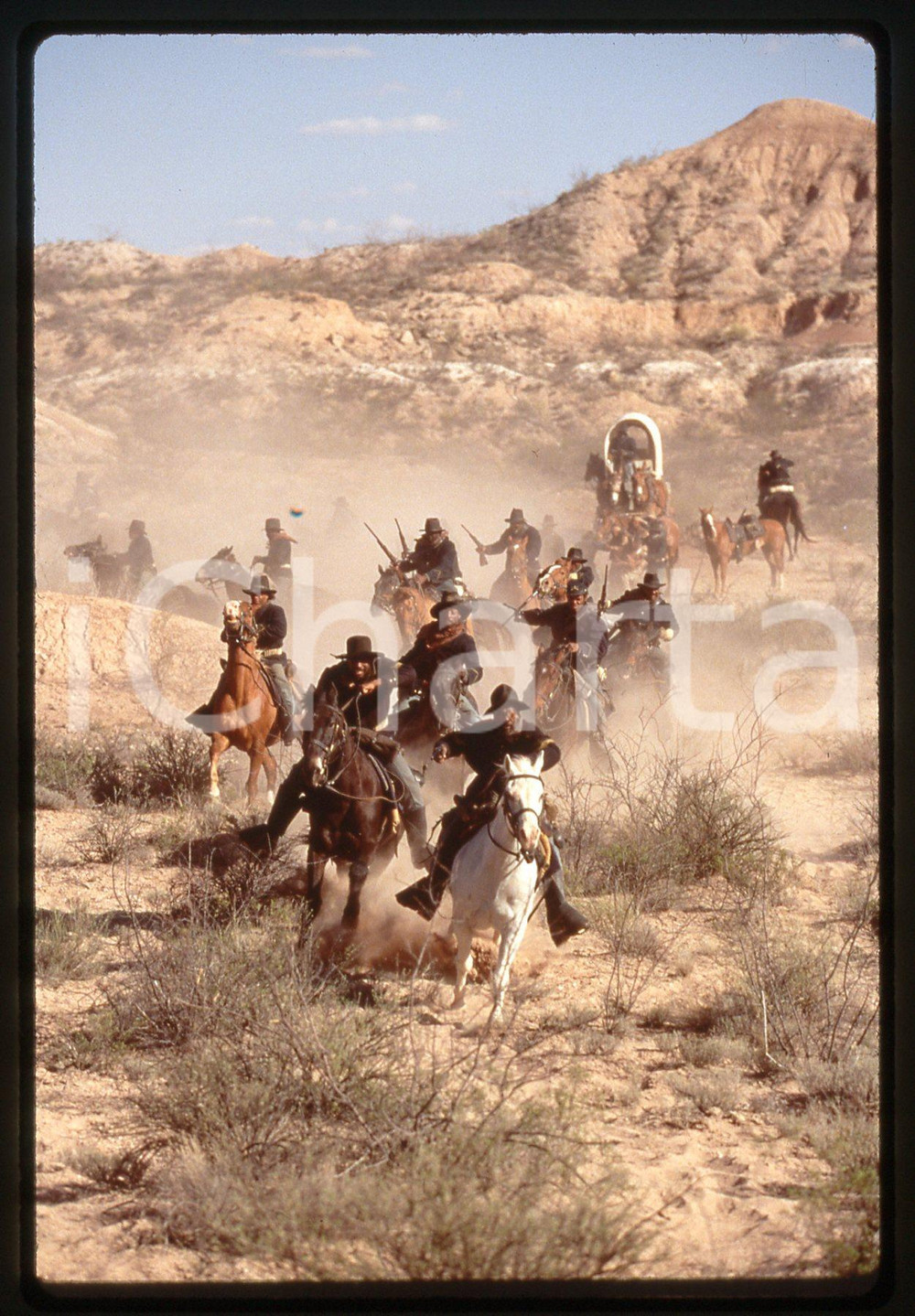 35mm vintage slide* 1997 BUFFALO SOLDIERS Scena del film di Charles HAID (1)
