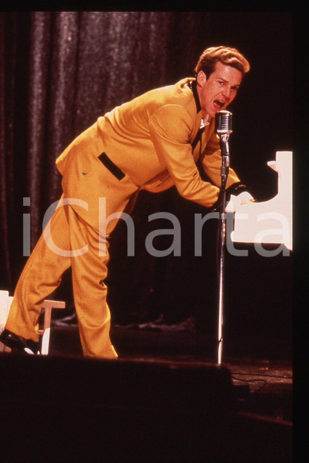 35mm vintage slide* 1989 GREAT BALLS OF FIRE! Dennis QUAID Scena del Film (1)