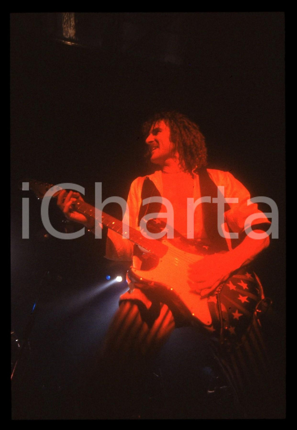 35mm vintage slide* 1982 MILANO Fernando VON ARB dei KROKUS al Rolling Stone 7