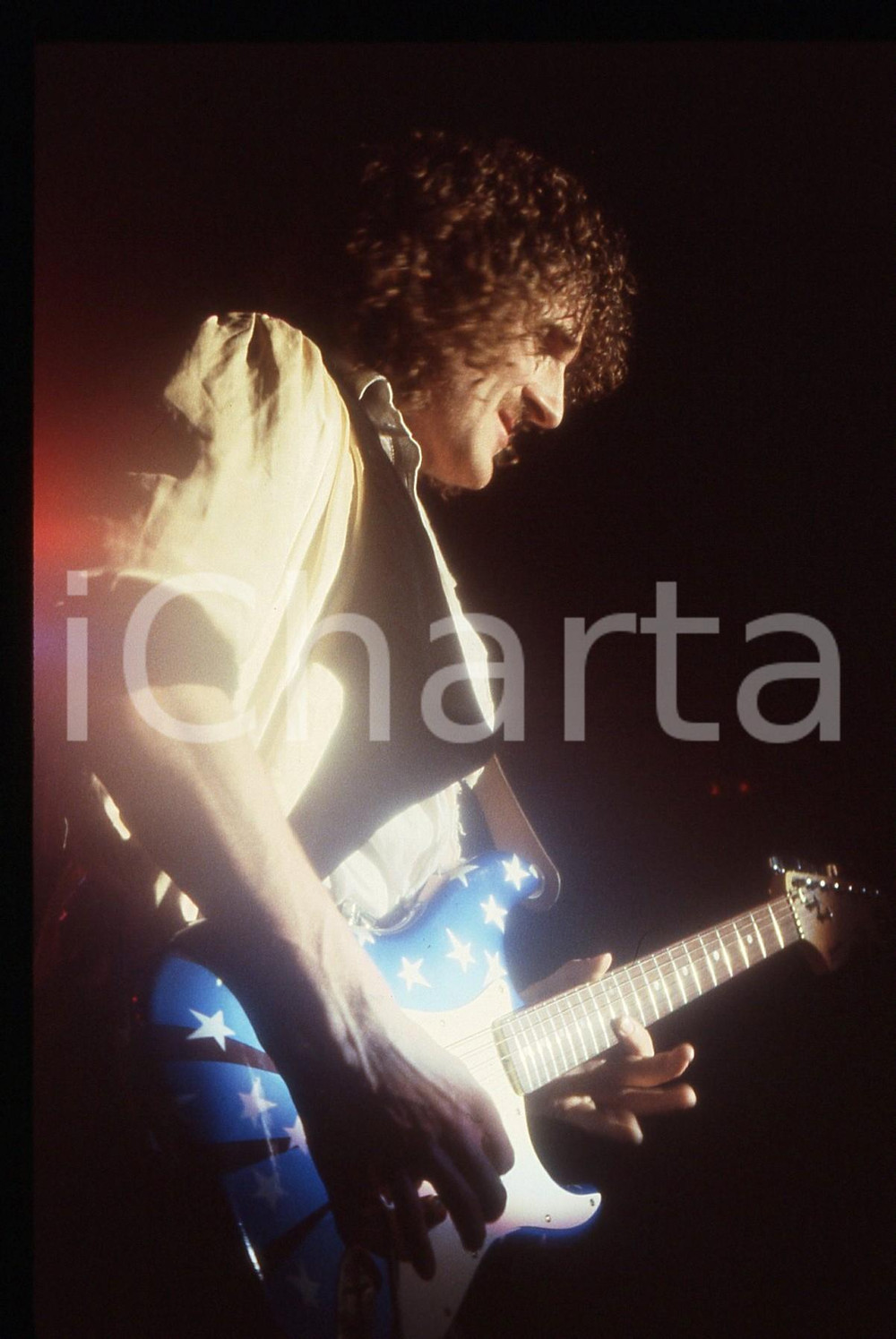 35mm vintage slide* 1982 MILANO Fernando VON ARB dei KROKUS al Rolling Stone 1
