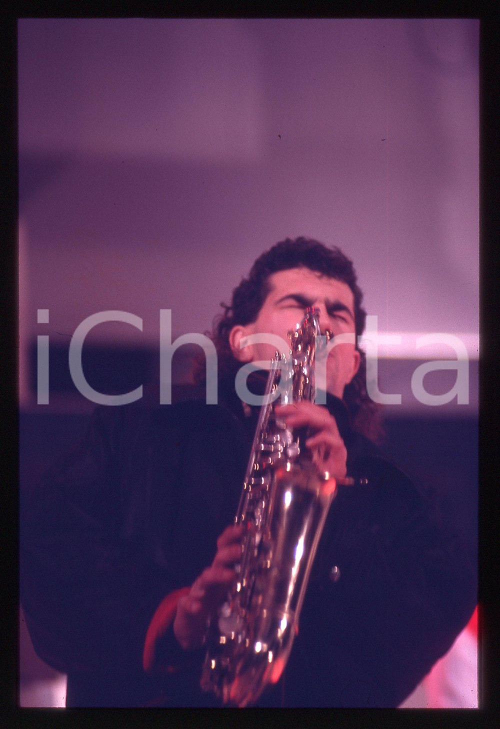 35mm vintage slide* 1986 SANREMO Francesco GUALERZI "HERTZ" al Teatro Ariston 21