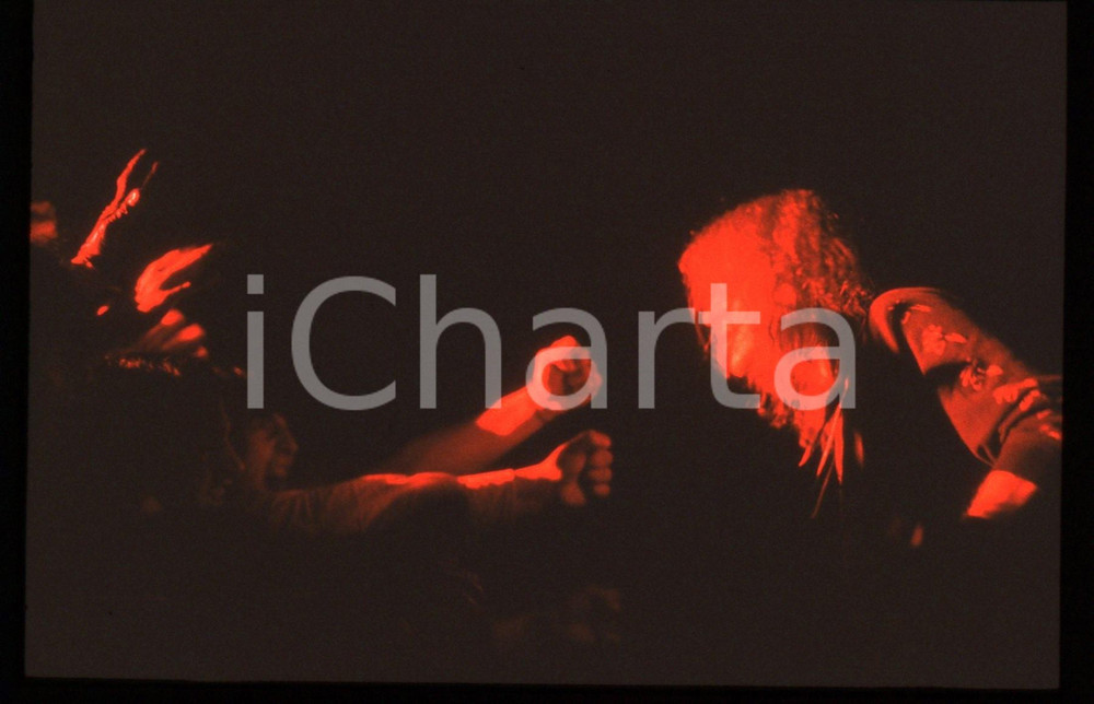 35mm vintage slide* 1982 MILANO Marc STORACE dei KROKUS al Rolling Stone (6)