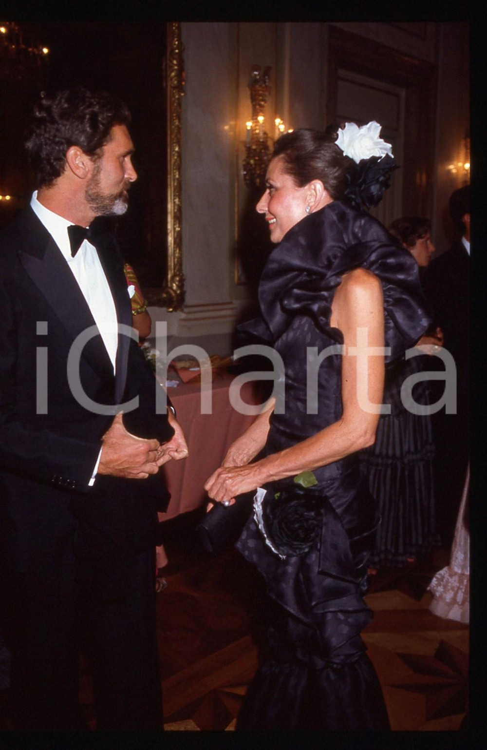 35mm vintage slide* 1983 VENEZIA  Audrey HEPBURN Robert WOLDERS Ritratto (1)