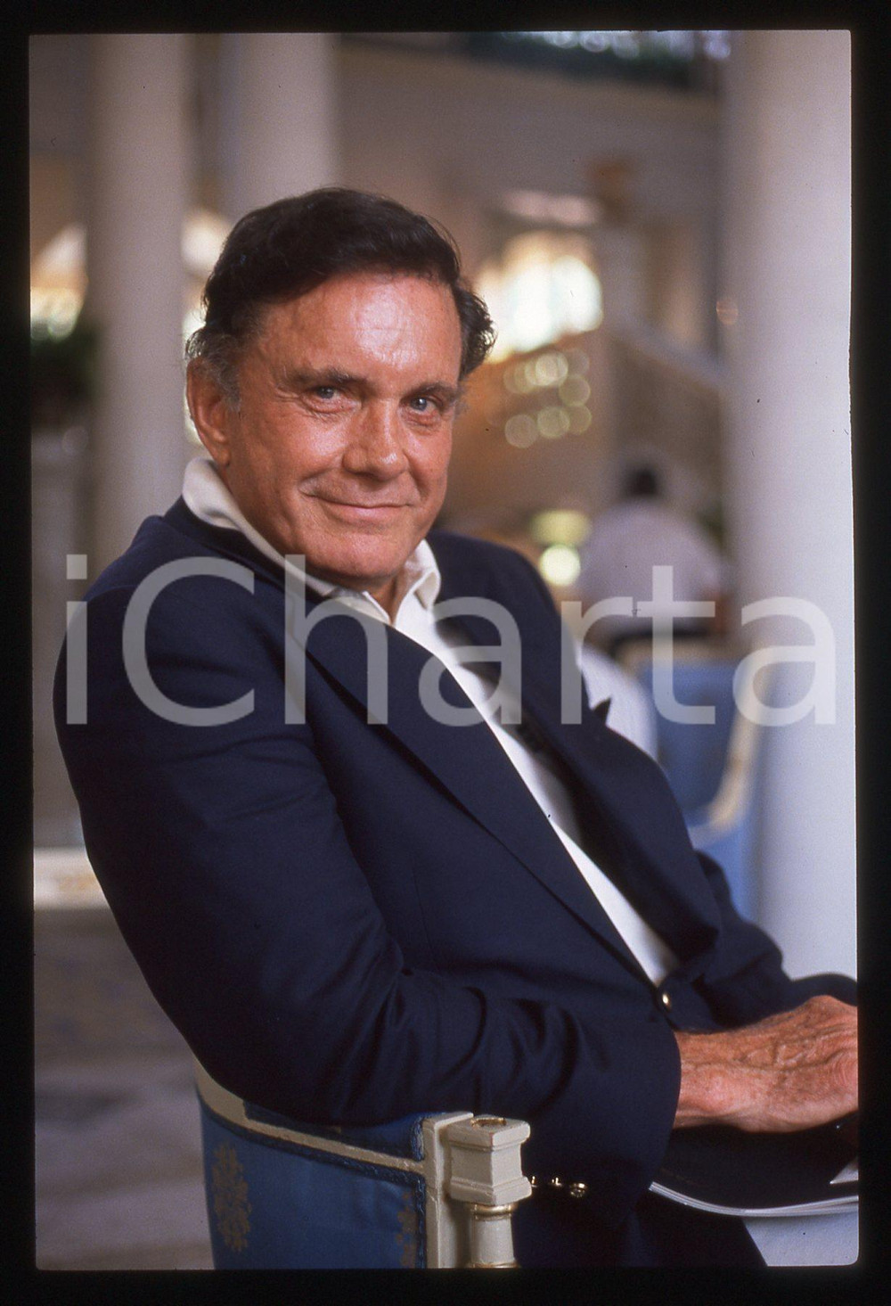 35mm vintage slide* 1990 COMO Cliff ROBERTSON  "Viva Hollywood" Ritratto (6)