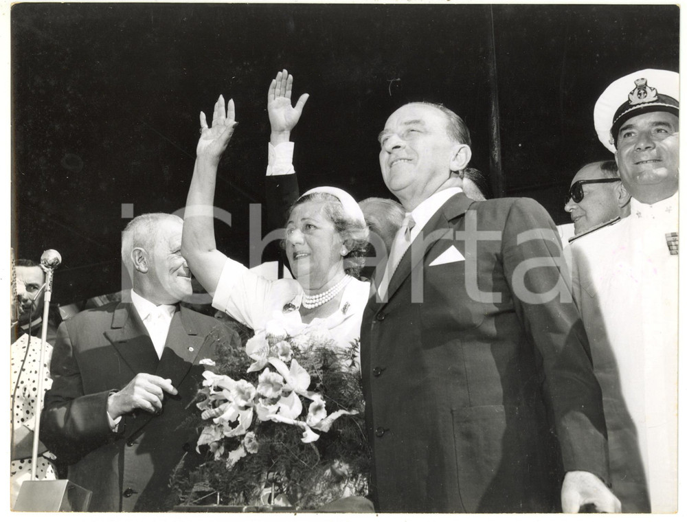 1955 LA SPEZIA - ANSALDO Cerimonia varo M/N GUIDO DONEGANI - Foto 24x18 cm