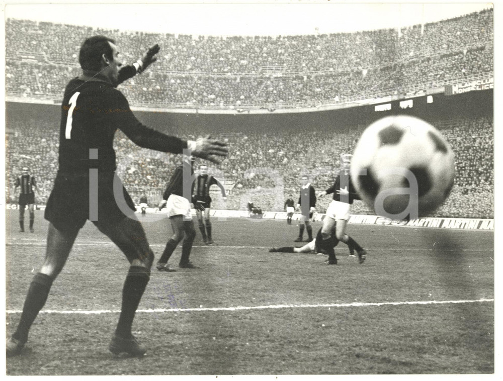 1966 DERBY MILANO INTER-MILAN 1-0 Autorete di Sergio MADDÈ *Foto ARTISTICA 24x18