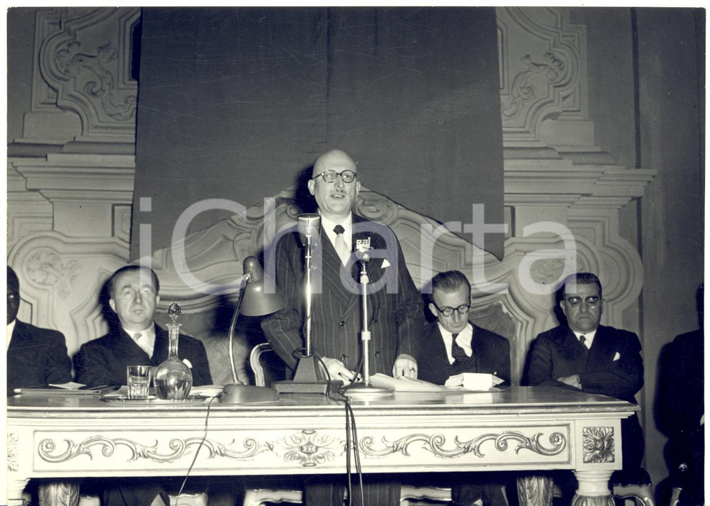 1957 TORINO Convegno di Fraternità Mondiale - Discorso sindaco Amedeo PEYRON