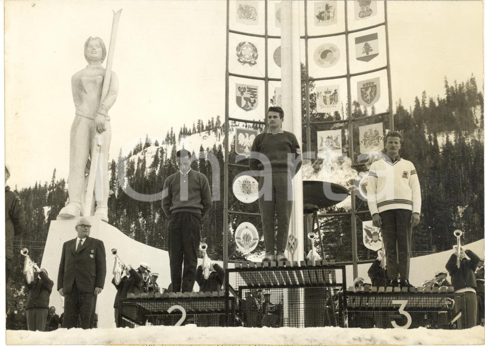 1960 SQUAW VALLEY Winter Olympics - SKI JUMP Podium - Helmut RECKNAGEL *Photo
