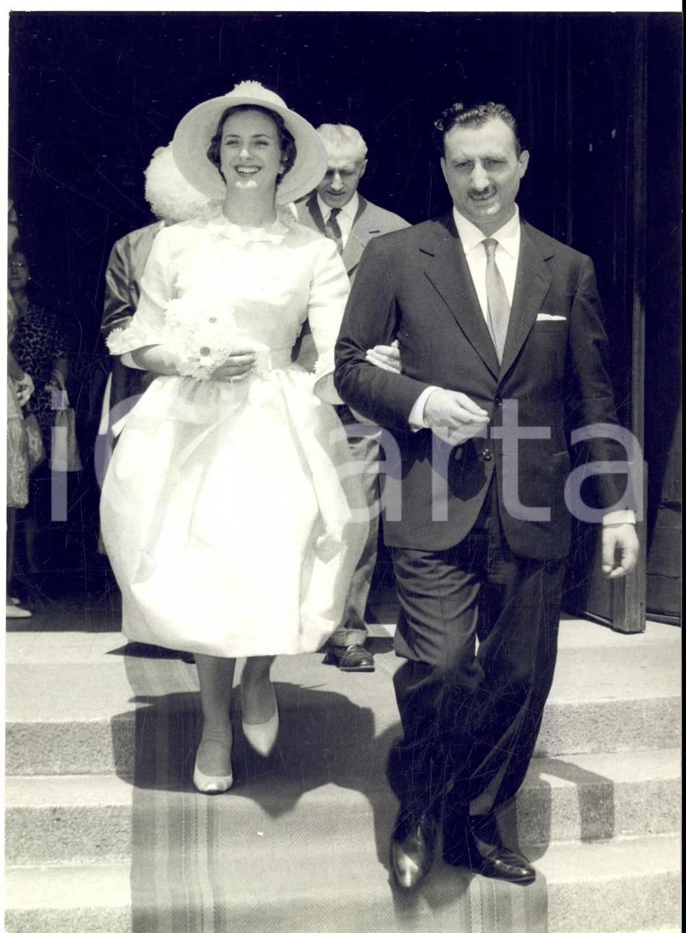 1960 MILANO Chiesa Corpus Domini - Nozze Jole GIANNINI - Pier Paolo BOSELLI Foto