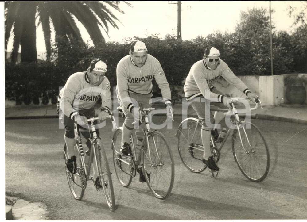 1959 CICLISMO BORDIGHERA Squadra CARPANO - Nino DEFILIPPIS Gastone NENCINI Foto