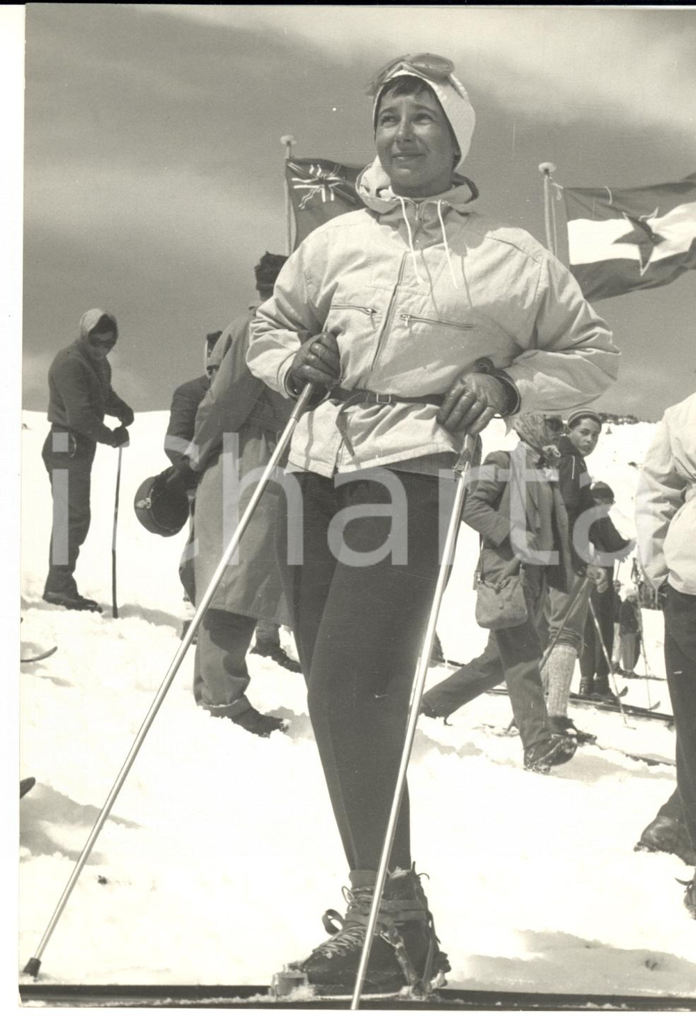 1959 SCI CATANIA 3 GIORNI DELL'ETNA Hedi BEELER vincitrice slalom gigante - Foto