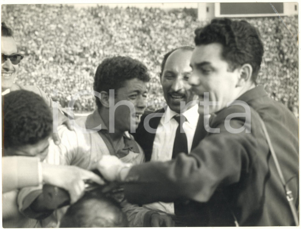 1962 SANTIAGO MONDIALI CALCIO Finale BRASILE-CECOSLOVACCHIA 3-1 - Festeggiamenti