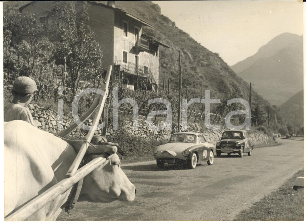 1956 COLLE DI NAVA V Trofeo SUPERCORTEMAGGIORE Passaggio dei concorrenti *Foto