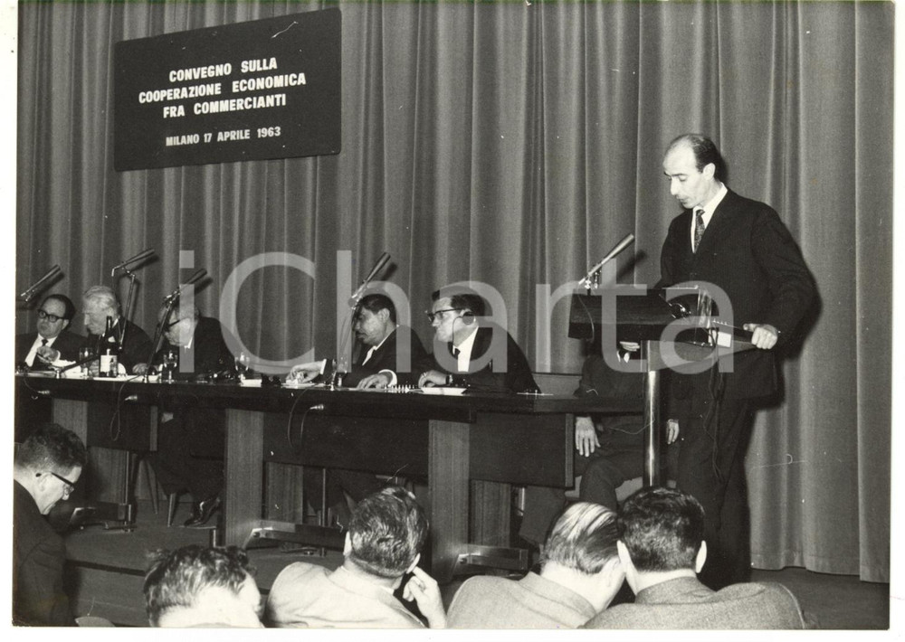 1963 MILANO Fiera Campionaria - Pier POLGA presidente associazione vetrinisti