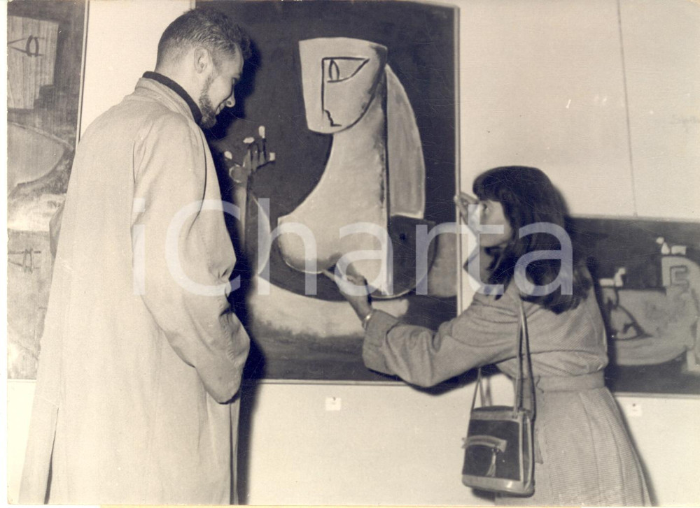 1953 PARIS 1er Salon des Surindépendants - Exposition tableau de René LALOUX