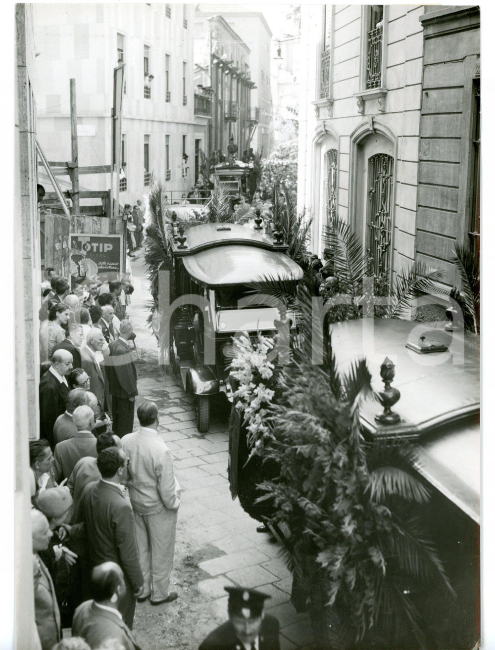 1953 MILANO Funerali Ruggero RUGGERI - Corteo per le vie della città *Foto 13x18