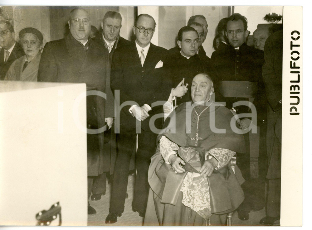1954 ROMA Centro trasmittente MONTE MARIO - Clemente MICARA all'inaugurazione