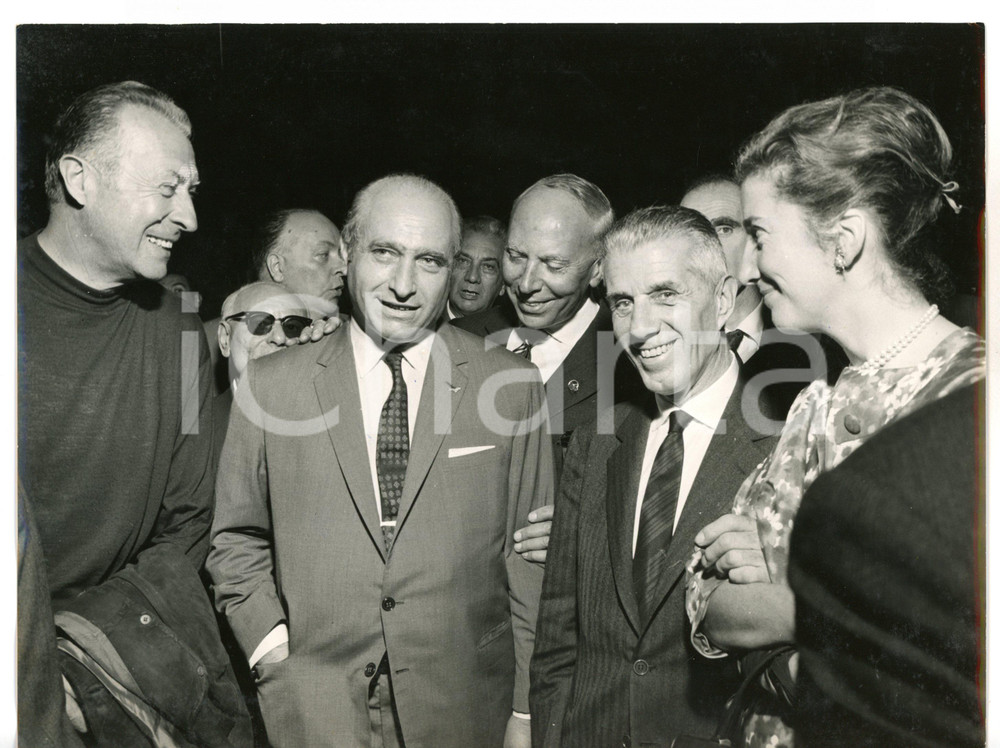 19655 ca BRESCIA Rievocazione MILLE MIGLIA - Juan Manuel FANGIO alla cerimonia