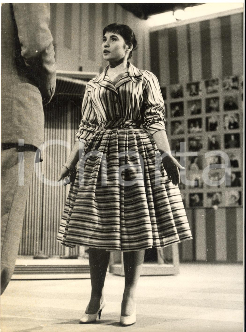 1958 MILANO LASCIA O RADDOPPIA? Concorrente Titina PAPA - Foto 13x18 cm 