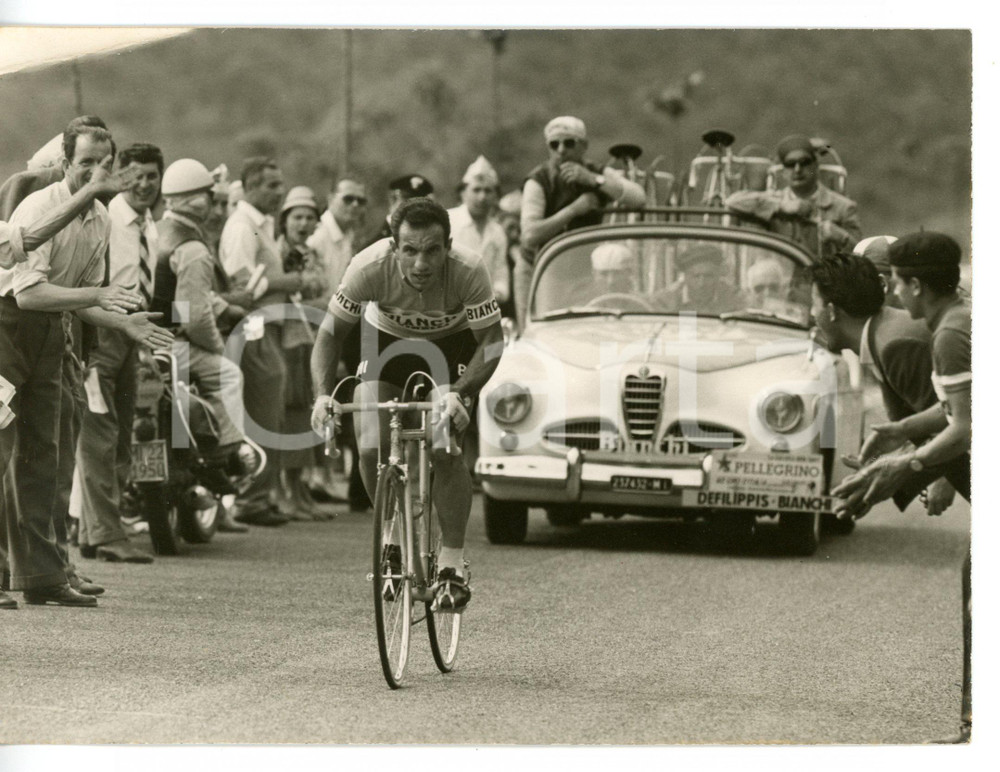 1957 CICLISMO - GIRO D'ITALIA 2^ Tappa - Nino DEFILIPPIS squadra BIANCHI *Foto